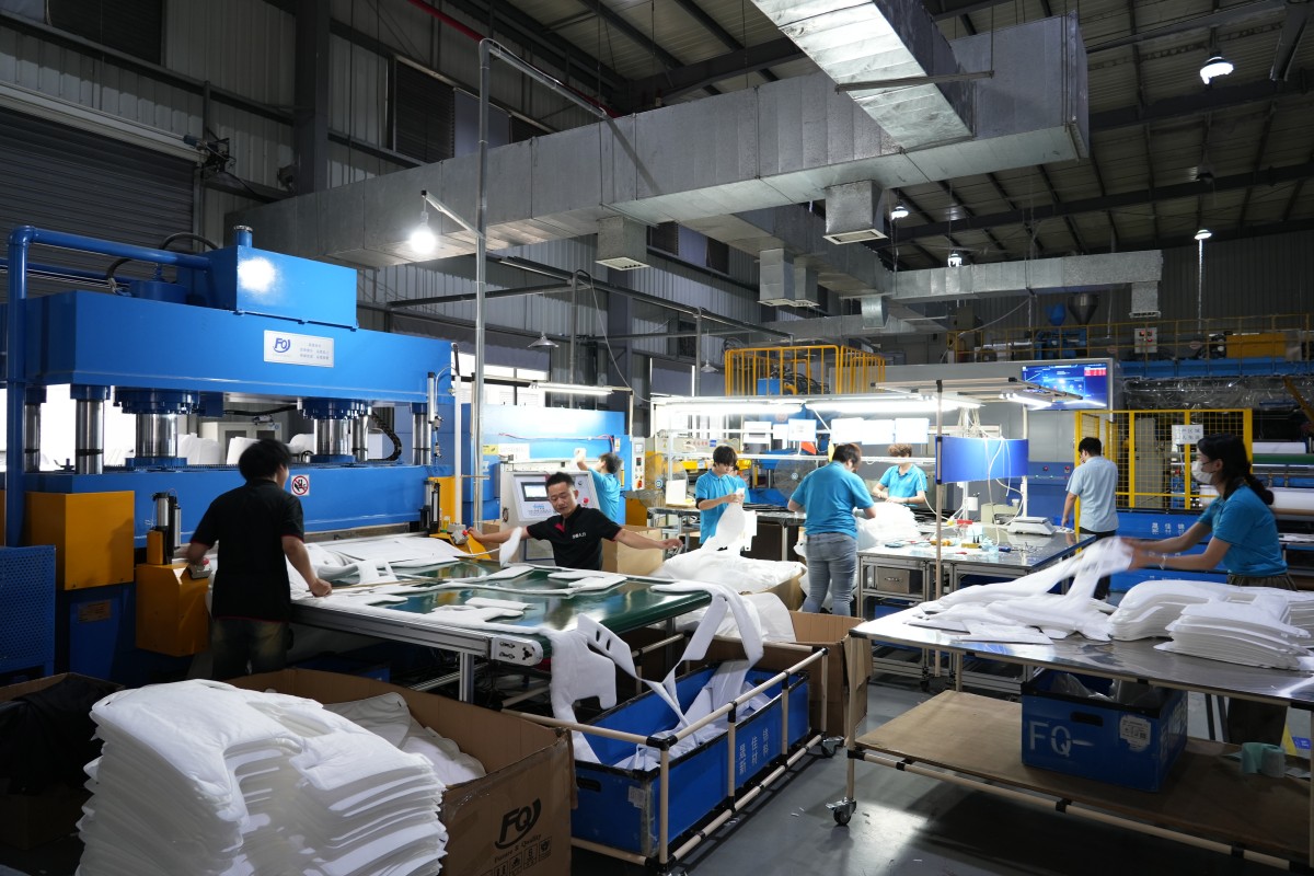 Car sound absorbing cotton factory